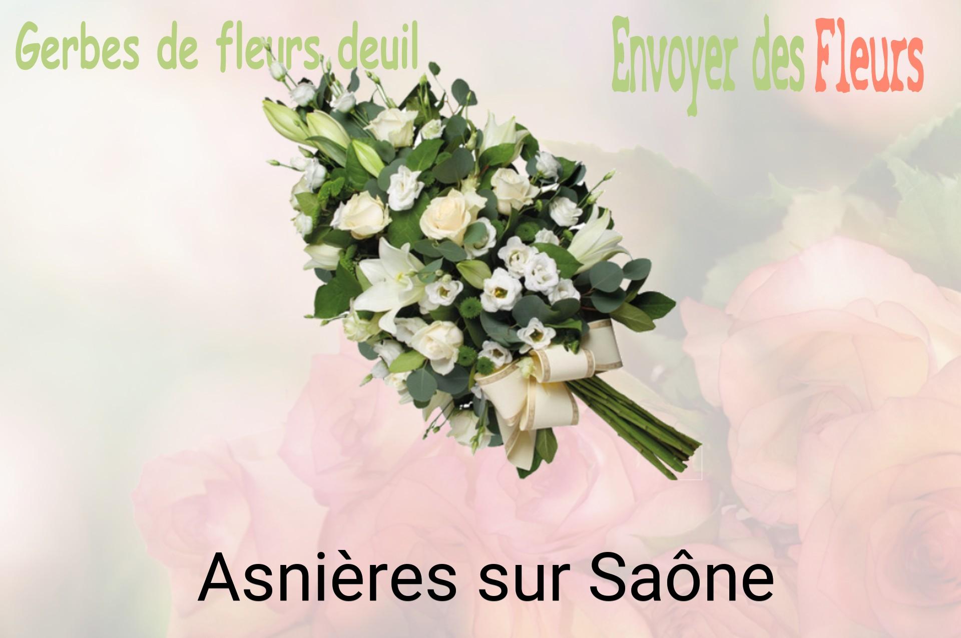 Gerbe de fleurs de deuil livrée à Asnières-sur-Saône